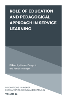 Hardcover Role of Education and Pedagogical Approach in Service Learning Book