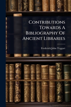 Paperback Contributions Towards A Bibliography Of Ancient Libraries Book