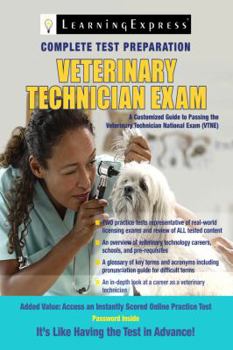 Paperback Veterinary Technician Exam Book