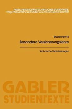 Paperback Technische Versicherungen [German] Book
