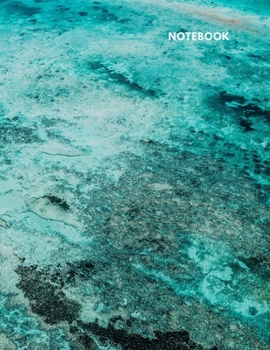 Paperback Notebook: Lined Journal Notebook - Blue Green Ocean - 120 pages - Large (8.5 x 11 inches) - College Ruled Book