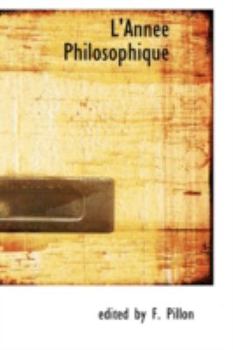 Hardcover L'Annee Philosophique Book