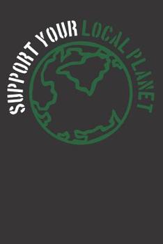 Paperback Notebook: Dot Grid Dotted 6x9 120 Pages Environmentalist Climatic Change Plastic Book