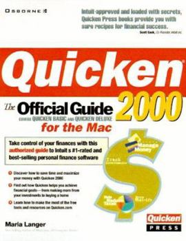 Paperback Quicken 2000 for the Mac: The Official Guide Book
