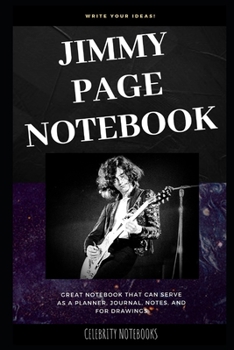 Paperback Jimmy Page Notebook: Great Notebook for School or as a Diary, Lined With More than 100 Pages. Notebook that can serve as a Planner, Journal Book