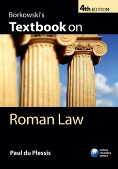 Paperback Borkowski's Textbook on Roman Law Book