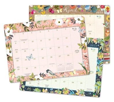Calendar Katie Daisy 2021 - 2022 Desk Pad Calendar Book