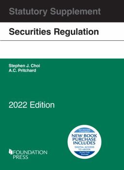 Paperback Securities Regulation Statutory Supplement, 2022 Edition (Selected Statutes) Book