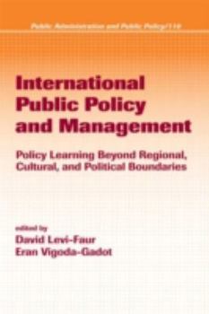 Hardcover International Public Policy and Management Book
