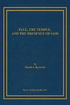 Paperback Paul, the Temple, and the Presence of God Book