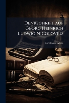 Paperback Denkschrift auf Georg Heinrich Ludwig Nicolovius [German] Book