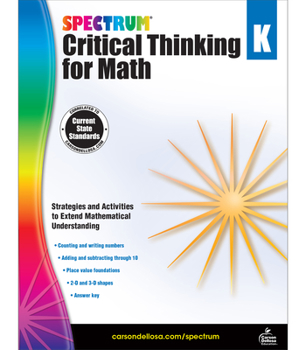 Paperback Spectrum Critical Thinking for Math, Grade K Book