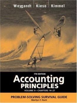 Paperback Accounting Principles, with Pepsico Annual Report, Problem Solving Survival Guide, Volume II, Chapters 14-27 Book