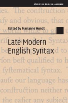 Hardcover Late Modern English Syntax Book