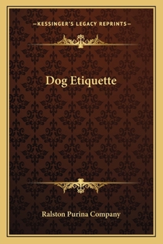 Paperback Dog Etiquette Book