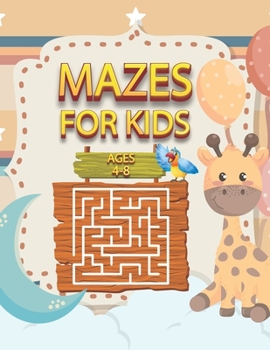 Paperback Mazes For Kids Ages 4-8: Unicorn Activity Book Of Mazes To Solve With Simple Brain Games (Book For Kids) Book