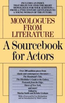 Paperback Monologues from Literature: A Sourcebook for Actors Book