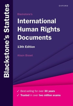 Paperback Blackstone's International Human Rights Documents Book