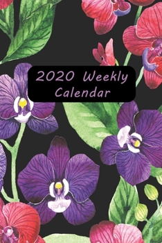 Paperback 2020 Weekly Calendar: Watercolor Orchids Book