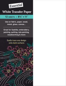 Paperback Essential White Transfer Paper: 12 Sheets, 8 1/2" X 11" Book