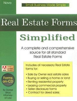 Paperback Real Estate Forms Simplified [With CDROM] Book