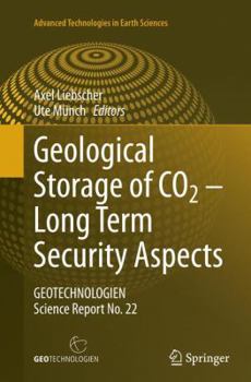Paperback Geological Storage of CO2 - Long Term Security Aspects: Geotechnologien Science Report No. 22 Book