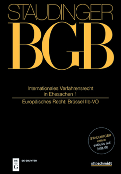 Hardcover Internationales Verfahrensrecht in Ehesachen I [German] Book