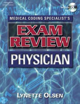 Paperback Medical Coding Specialist's Exam Review Physician (Book Only) Book