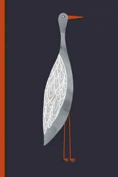 Notes: A Blank Lined Journal with Quirky Stork Cover Art