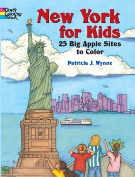 Paperback New York for Kids: 25 Big Apple Sites to Color Book