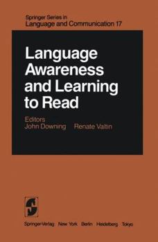 Paperback Language Awareness and Learning to Read Book