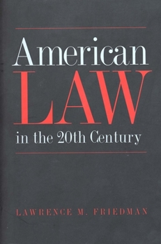 Paperback American Law in the 20th Century Book