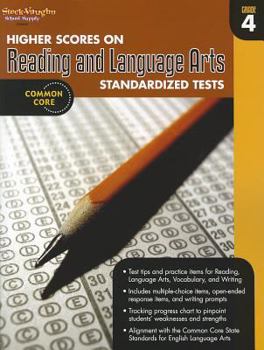 Paperback Higher Scores on Standardized Test for Reading & Language Arts: Reproducible Grade 4 Book