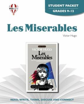 Paperback Les Miserables - Student Packet by Novel Units Book