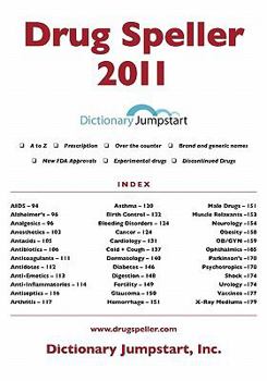 Paperback Drug Speller: 2011 Book