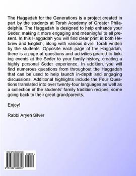The Haggadah for the Generations 2016: Helping connect the Seder to your family's history