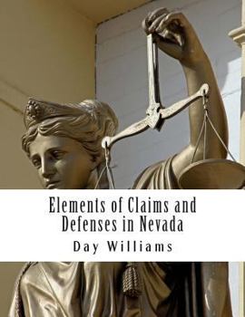 Paperback Elements of Claims and Defenses in Nevada Book