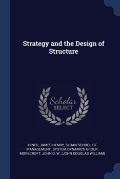 Paperback Strategy and the Design of Structure Book