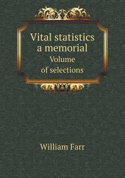 Paperback Vital statistics a memorial Volume of selections Book