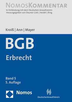 Hardcover Burgerliches Gesetzbuch: Erbrecht: Band 5 [German] Book
