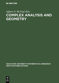 Hardcover Complex Analysis and Geometry Book