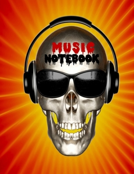 Music Notebook: Lined Paper For Lyric Writing/Includes 8 Stave Music Sheet