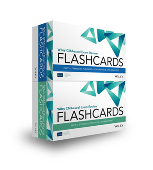 Paperback Wiley Cmaexcel Exam Review 2021 Flashcards: Complete Set Book