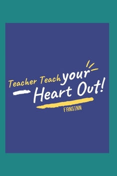 Paperback Funny School Teacher Notebook: Blank Paper Journal 6x9 - 120 Pages Book