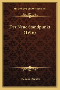 Paperback Der Neue Standpunkt (1916) [German] Book