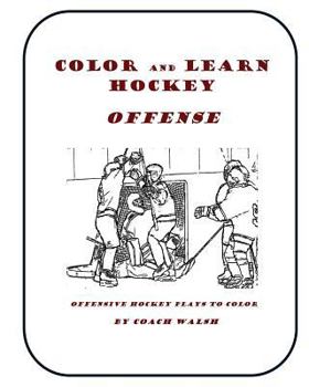 Paperback Color and Learn Hockey - Offense Book