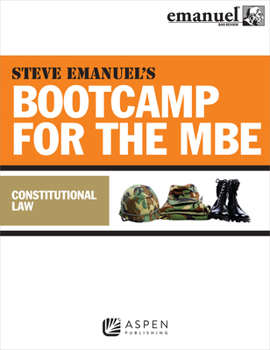Paperback Steve Emanuel's Bootcamp for the MBE: Constitutional Law Book
