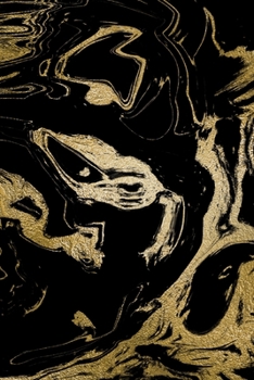 Paperback Rainbow and Gold Marble Composition Notebook - Small Unruled Notebook - 6x9 Blank Notebook (Softcover Journal / Notebook / Sketchbook / Diary) Book