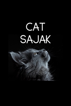 Paperback Cat Sajak: Personalized Name Journal Notebook for Cat and Unicorn Lovers - (Wide Ruled Notebook, 100 Pages, 6x9 inches) Book