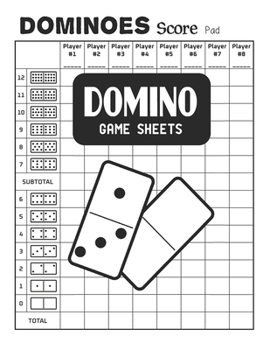 Domino Game Sheets: Dominoes Score Pad